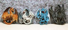 Ruth Thompson Set of 4 Legendary Elemental Dragon Refrigerator Magnets F... - £14.25 GBP