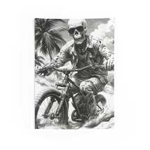 Biker Skeleton Wearing Sunglasses, Riding Sunset Boulevard in California Motorcy - $28.10 - $81.55