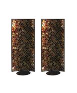 WHOLE HOUSEWARES Vintage Mosaic Glass Candle Holder Decorative Metal Wal... - $727.09 MXN