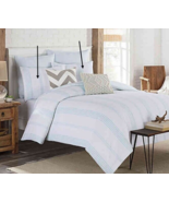 KAS Room Clifton Aqua Standard Shams Pillow Sham 20x26&quot; Beach Summer Set... - $73.38