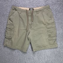 Rugged Wear Cargo Shorts Mens 40 Miltary Green Cotton Drawstring Pant 40... - £11.26 GBP