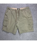 Rugged Wear Cargo Shorts Mens 40 Miltary Green Cotton Drawstring Pant 40... - £11.18 GBP