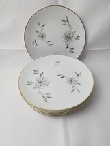 Noritake Helene Gold Rim Salad Plates 8¼&quot; 4-Pc Set 1950&#39;s - $44.54