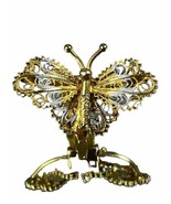 Beautiful Antique 800 Silver Brooch Butterfly Pin - Clip On Silver Filig... - £39.55 GBP