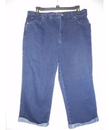 Gloria Vanderbilt Size 10 Denim Amanda Capri Jeans Dark Blue - $368.38 MXN