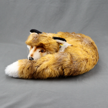 Steiff Fuzzy Fox Plush 1542/35 Vintage Laying Down 14 inches Wide Button... - $1,474.58 MXN