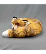Steiff Fuzzy Fox Plush 1542/35 Vintage Laying Down 14 inches Wide Button... - $1,474.58 MXN
