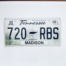 2008 United States Tennessee Madison County Passenger License Plate 720 RBS - £14.79 GBP