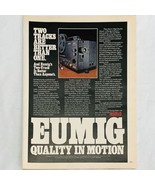 Vintage 1978 Eumig 910 Super 8 Projector Print Ad Two Tracks Are Better ... - $9.08 CAD
