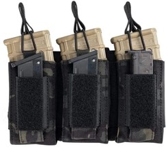 Tactical Molle Rifle And Pistol Magazine Pouch For Tactical Plate Carrier - £13.66 GBP
