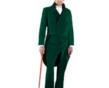 Men&#39;s Charles Dickens Caroler Tail Suit Theater Costume, Green, Large - £281.48 GBP+
