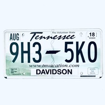 2018 United States Tennessee Davidson County Passenger License Plate 9H3... - $16.10 CAD