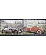 Lot of 2 stamps of the 1928 Mercedes Benz Cars Great 2 any car lovers co... - £1.48 GBP