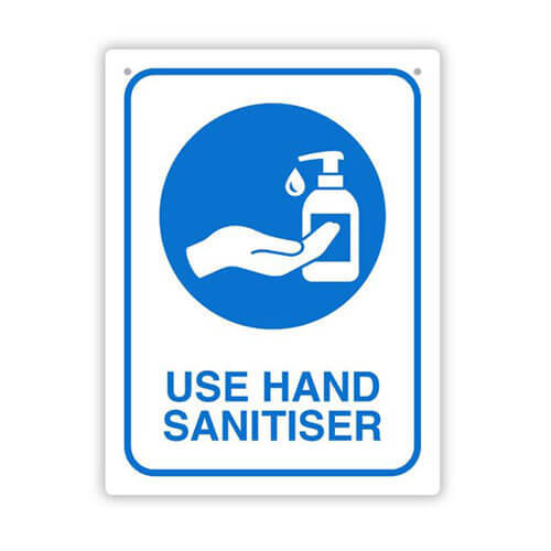 Durus Use Hand Sanitiser Wall Sign (225x300mm) - Standard - $38.08