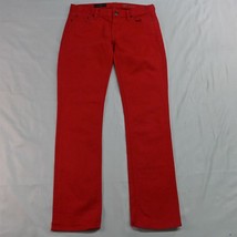 J.CREW 27 Matchstick Straight Red Stretch Denim Jeans - £11.74 GBP