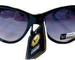 VG Womens Black Plastic Purple Lens Fashion Cat Eye Sunglasses Style A - $10.66