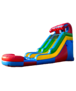 Inflatable Water Slide 15 Ft Rainbow Fiesta Wave WITH Blower 1.5 HP Boun... - $1,795.00