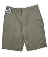 Authentic Galaxy by Harvic Mens Uniform Shorts Tan Beige Cotton Blend Si... - $319.69 MXN