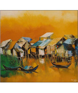 Time flowing like a River, a 24&quot; high x 28&quot; commission original oil by ... - $341.63 CAD