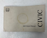 2003 Honda Civic Owners Manual OEM A02B41022 - £28.76 GBP