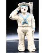 Vintage Antique Military Navy Sailor Saluting Oarsman Cast Iron Coin Ban... - $550.21 MXN