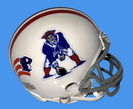 New England Patriots Riddell 1972-1988 Pat Patriot Era Logo Football Mini Helmet - £51.43 GBP