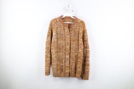 Vintage 60s 70s Mid Century Modern MCM Womens Large Knit Cardigan Sweater USA - £47.44 GBP