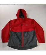 Eddie Bauer Kids Windbreaker Jacket Hooded Lightweight Red And Gray Size... - $286.39 MXN