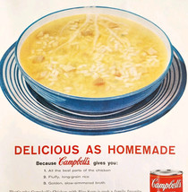 1958 Campbell&#39;s Chicken With Rice Soup Advertisement Canned Food Classic... - $554.45 MXN