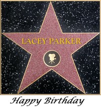 Hollywood Walk of Fame Star Edible Cake Topper Decoration - £10.22 GBP
