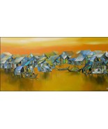 Golden Light on the River, a 24&quot; x 48&quot; commission original painting by P... - $547.43 CAD
