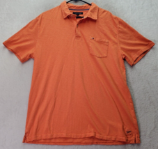 Tommy Hilfiger Polo Shirt Men&#39;s XL Orange Custom Fit Collared Chest Pock... - $18.46