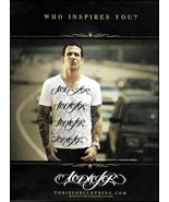 Bleeding Through Brandan Schieppati 2007 To Die For Clothing advertiseme... - $3.60