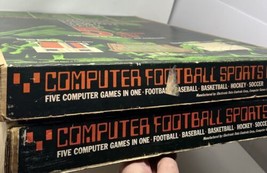 Lot Of 2 1972 Electronic Data Computer Football 5 in 1 W/ Inserts, Untested - £28.15 GBP