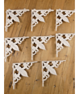 8 Cast Iron Fleur De Lis Shelf Brackets Brace Corbels Mantle Brace Porch... - $68.21 CAD