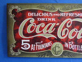 Coca Cola Delious And Refreshing 8.5x16 Out Of Print Vintage Metal Sign New B72 - £18.35 GBP