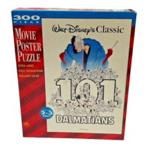 Walt Disney Classic Jigsaw Puzzle 101 Dalmatians Movie Poster 300 Piece ... - £16.68 GBP