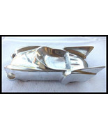 Vintage Polished Aluminum Alloy Convertible Concept Toy Car with Fins - $373.17 MXN