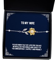 Cute Wife Gifts, Please Know That My Love for You has no Rivals in This ... - £38.49 GBP