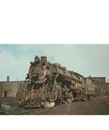 Lackawanna Railroad Engine 1131 Rests By Enginehouse Late 1940s Postcard - £6.29 GBP