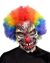 Clown Mask Funny Bones Evil Killer Scary Creepy Halloween Costume Party M3057 - £46.98 GBP