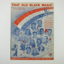 Sheet Music That Old Black Magic Movie Veronica Lake Bob Hope Vintage 1942 - £7.98 GBP