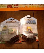 Minecraft Earth Boost Minis Hoarding Skeleton &amp; Crafting Villager 2-Pack... - £7.81 GBP