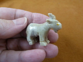 (Y-GOA-2) gray BILLY GOAT I love fair goats carving stone gemstone SOAPS... - £6.84 GBP