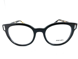 New PRADA VPR 0T6 1AB-1O1 50mm Round Black Men&#39;s Women&#39;s Eyeglasses Frame  #7 - £150.25 GBP