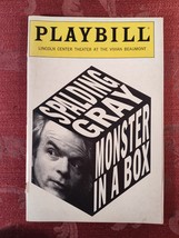 PLAYBILL Magazine Program May 1991 Spalding Gray MONSTER IN A BOX - $14.40