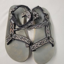 Teva Sandals Mens Size 11 Hiking Sandals Shocpad Strap Hook &amp; Loop Brown Tribal - £13.12 GBP