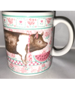 Otagiri Pig Mug Figi Graphics To Eat Is Human To Pig Out Is Divine Vinta... - £14.76 GBP