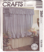 McCALL&#39;S VINTAGE PATTERN 2861 WINDOW DRESSING OR CURTAINS - $3.00