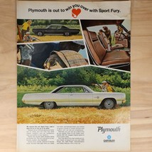 Vtg Chrysler Plymouth sport Fury Automobile Full Page Ad from 1967 10.25... - $13.37